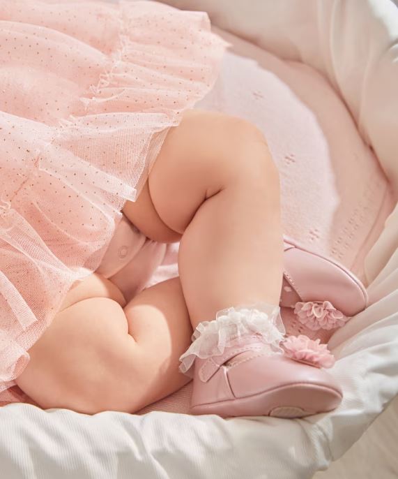 Stivaletti Per Neonato In Maglia Con Fiocco - Rosa, 0-3 Mesi, 100% Acrilico - Foto 6